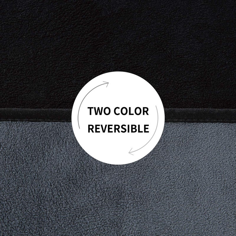 Softan Waterproof 100% Leak Proof Blanket for Baby Adults Pets Dogs Cats, Pee Proof, 3 Layer Protector for Bed, Sofa Couch and Other Furniture, 90"x90", Charcoal | Black, Reversible Lightweight - Image 5